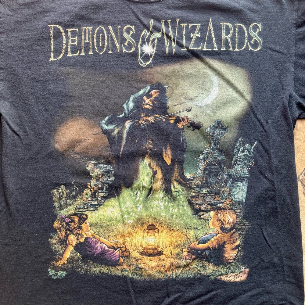 Vintage Demons & Wizards “Fiddler on the Green” Men’s Black XL Tshirt